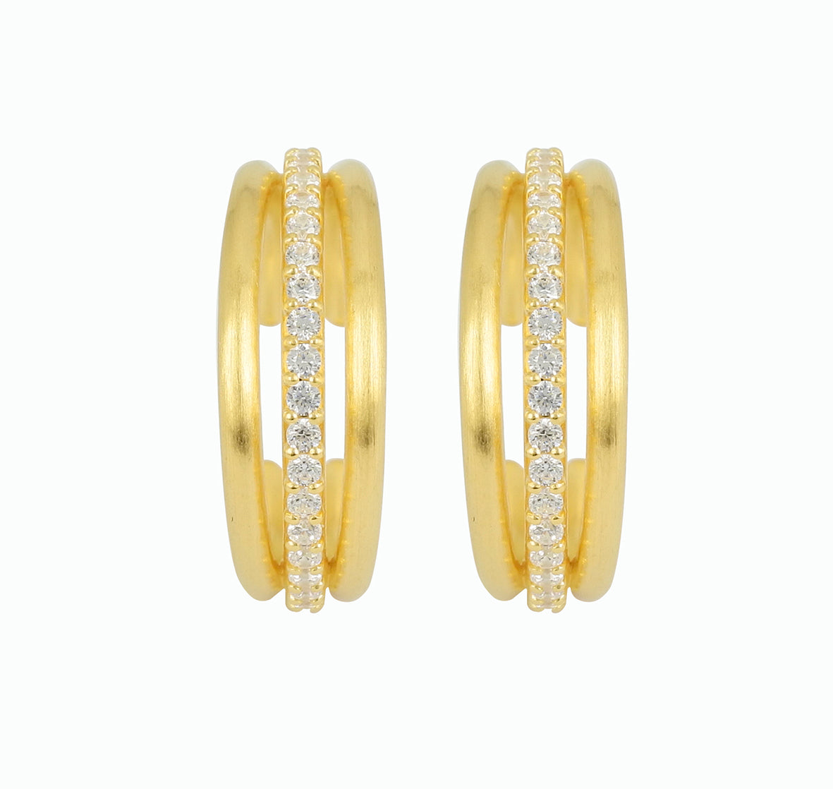 Iben earrings, goldplated