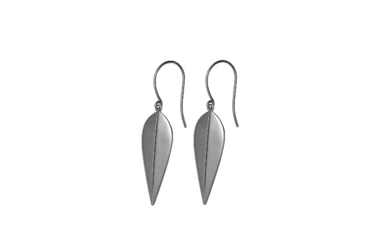 Lotus earrings, silver