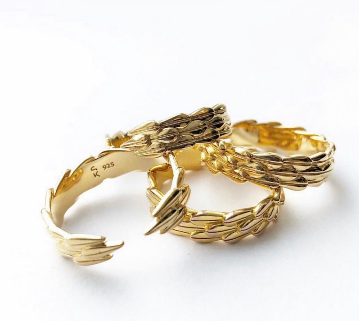 Hoops ring, gold