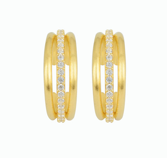 Iben earrings, goldplated