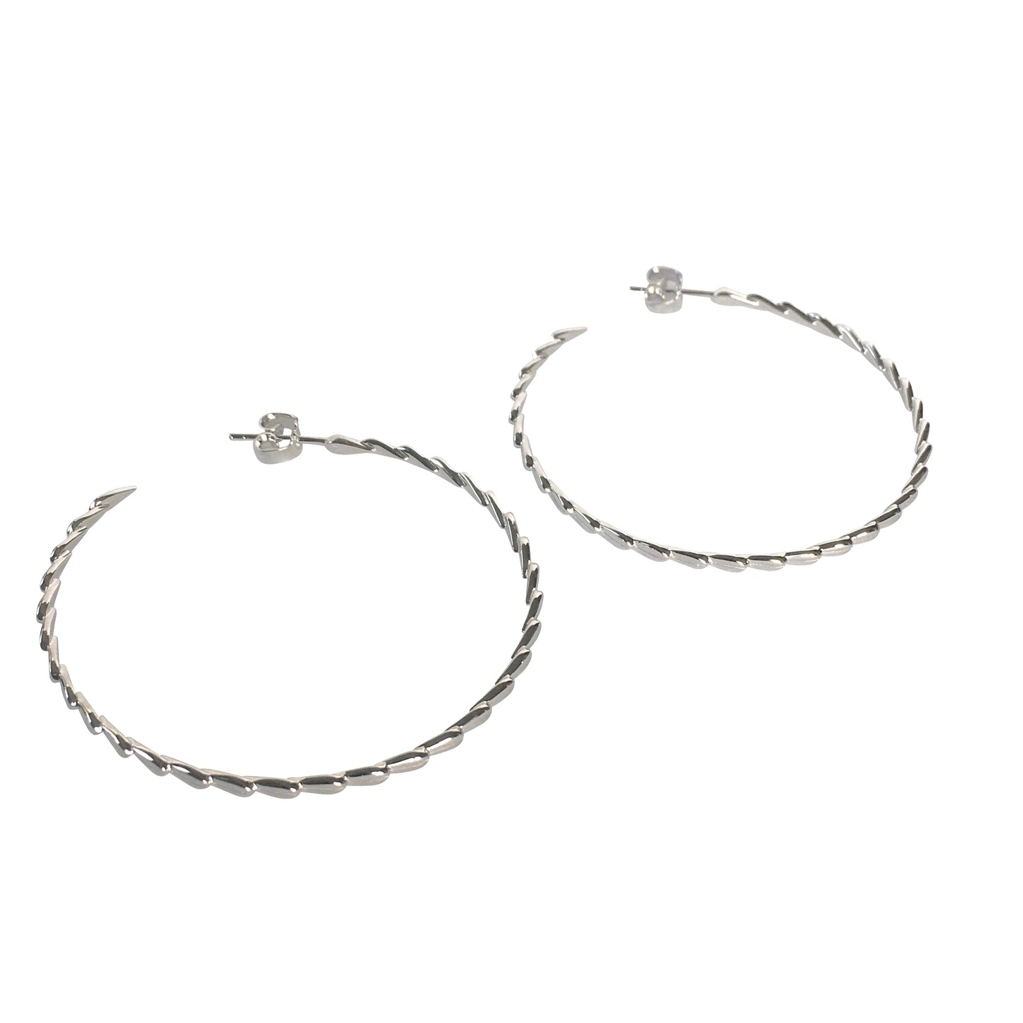 Lotus Hoops, silver